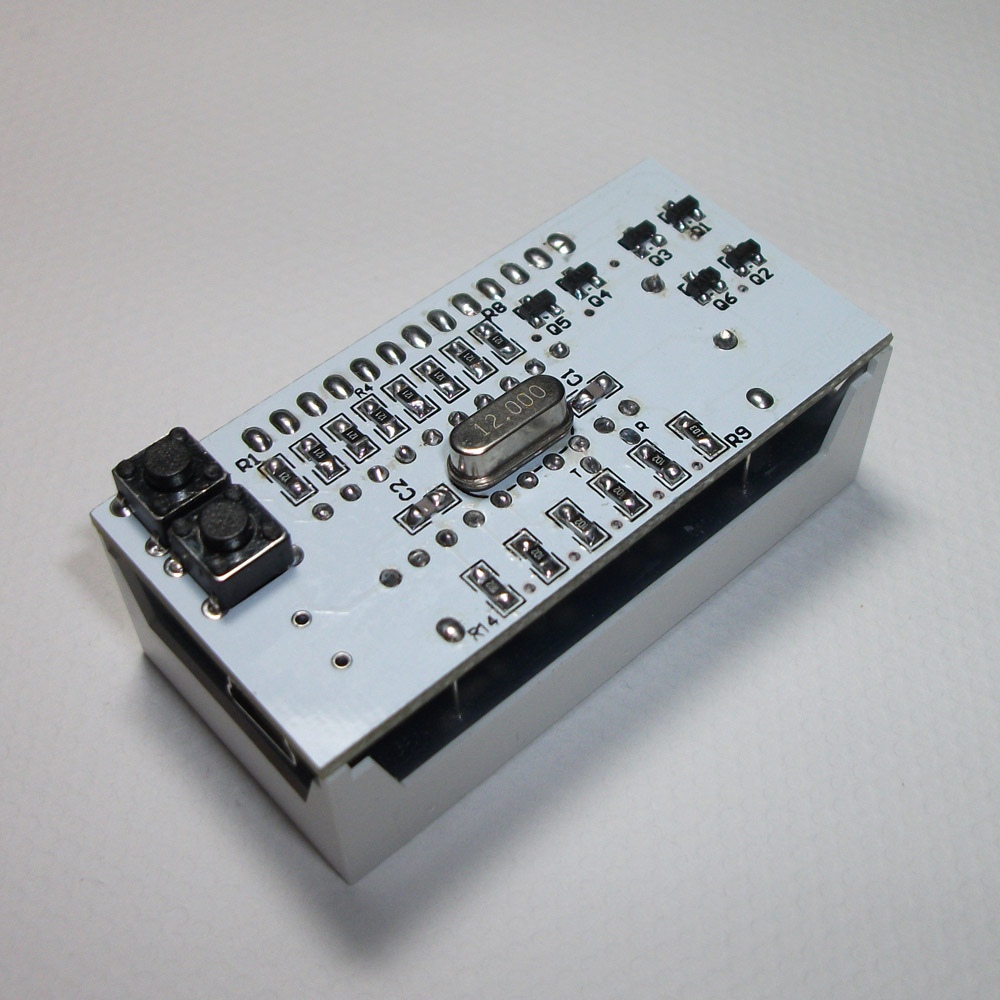 Funny Simple 4 digit DIY Digital LED Clock Kit White Desktop Electronic Mini Clock DIY Kit