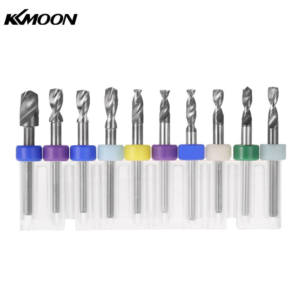 10pcs Micro Mini Twist Drill Bits Set PCB Print Circuit Board Tungsten Carbide Engraving Tool for PCB Circuit Board 3.0 5.55mm