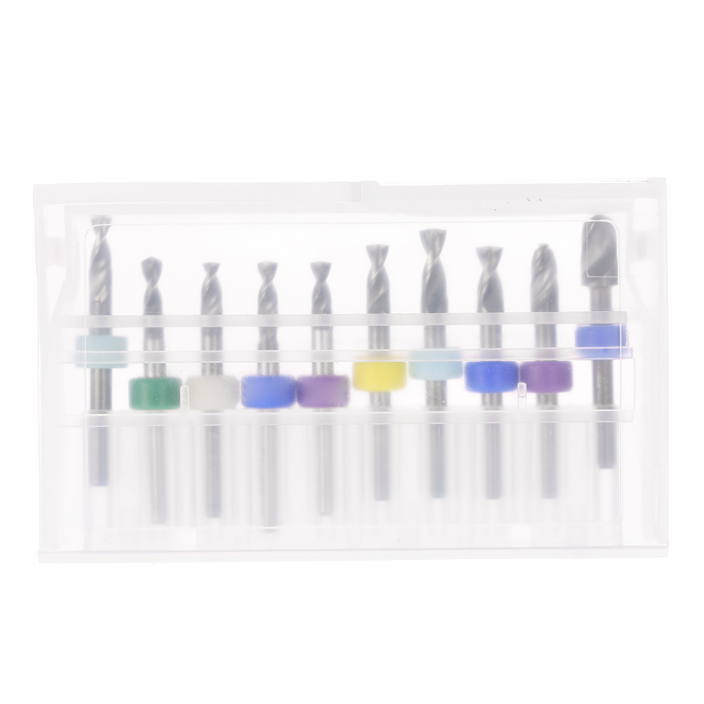 10pcs Micro Mini Twist Drill Bits Set PCB Print Circuit Board Tungsten Carbide Engraving Tool for PCB Circuit Board 3.0 5.55mm