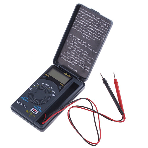 Auto Range Digital Multimeter Pocket LCD Mini Electronic Diagnostic tool for DC AC Voltage Current Resistance Diode Temperature