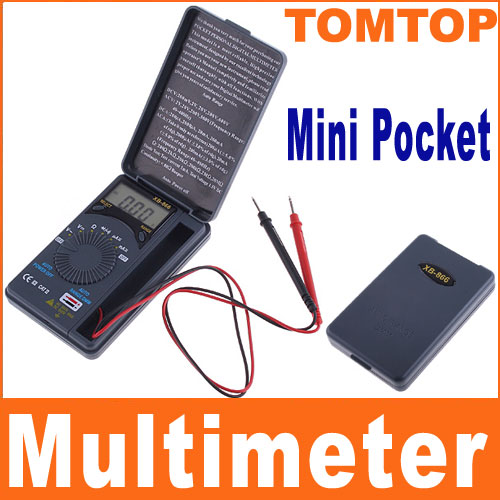 Auto Range Digital Multimeter Pocket LCD Mini Electronic Diagnostic tool for DC AC Voltage Current Resistance Diode Temperature