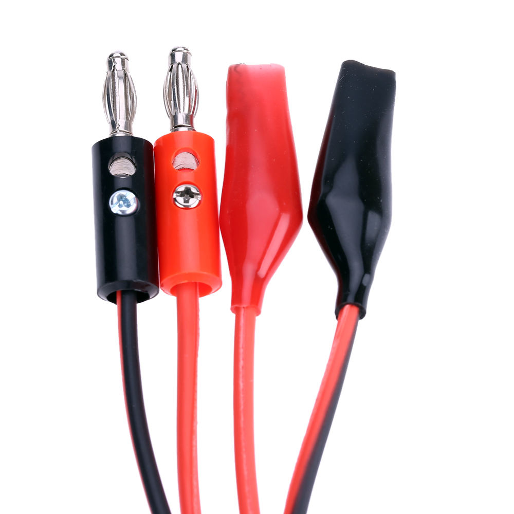 10A High Quality Banana Plug to Alligator Clip DC regulated power supply output cable Connecting Line