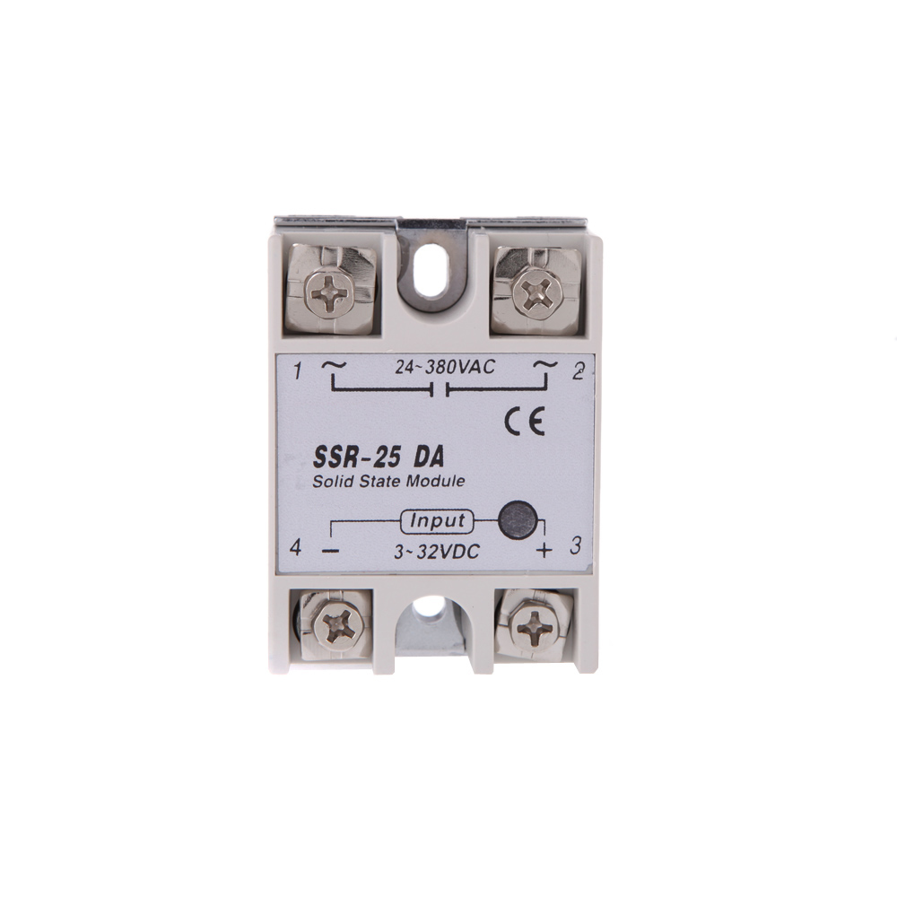 Digital Programmable PID Temperature Controller LED Thermometer SSR TC RTD + 24V 380V 25A SSR 25 DA Solid State Relay Module