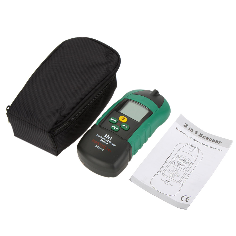 MASTECH MS6906 3 in1 Feeler Gauge Stud Metal AC Voltage Voltmeter Scanner Paint Thickness Tester Gauge Diagnostic tool