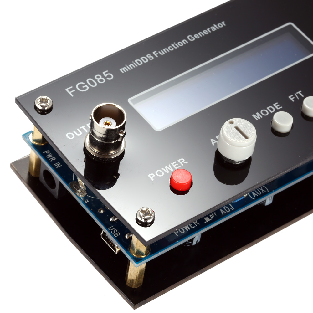 DDS Digital Function Signal Generator Frequency Generator Finished Product with Panel Power Sine Square Sawtooth Triangle Wave