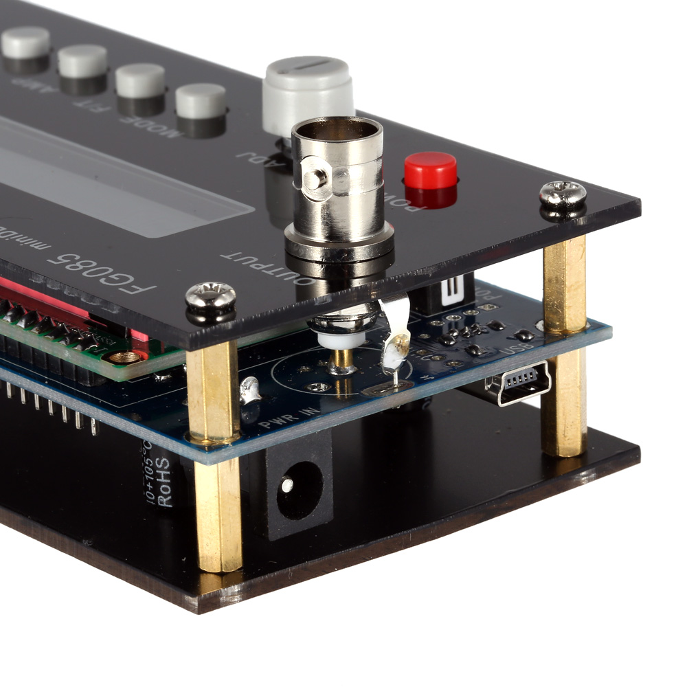 DDS Digital Function Signal Generator Frequency Generator Finished Product with Panel Power Sine Square Sawtooth Triangle Wave