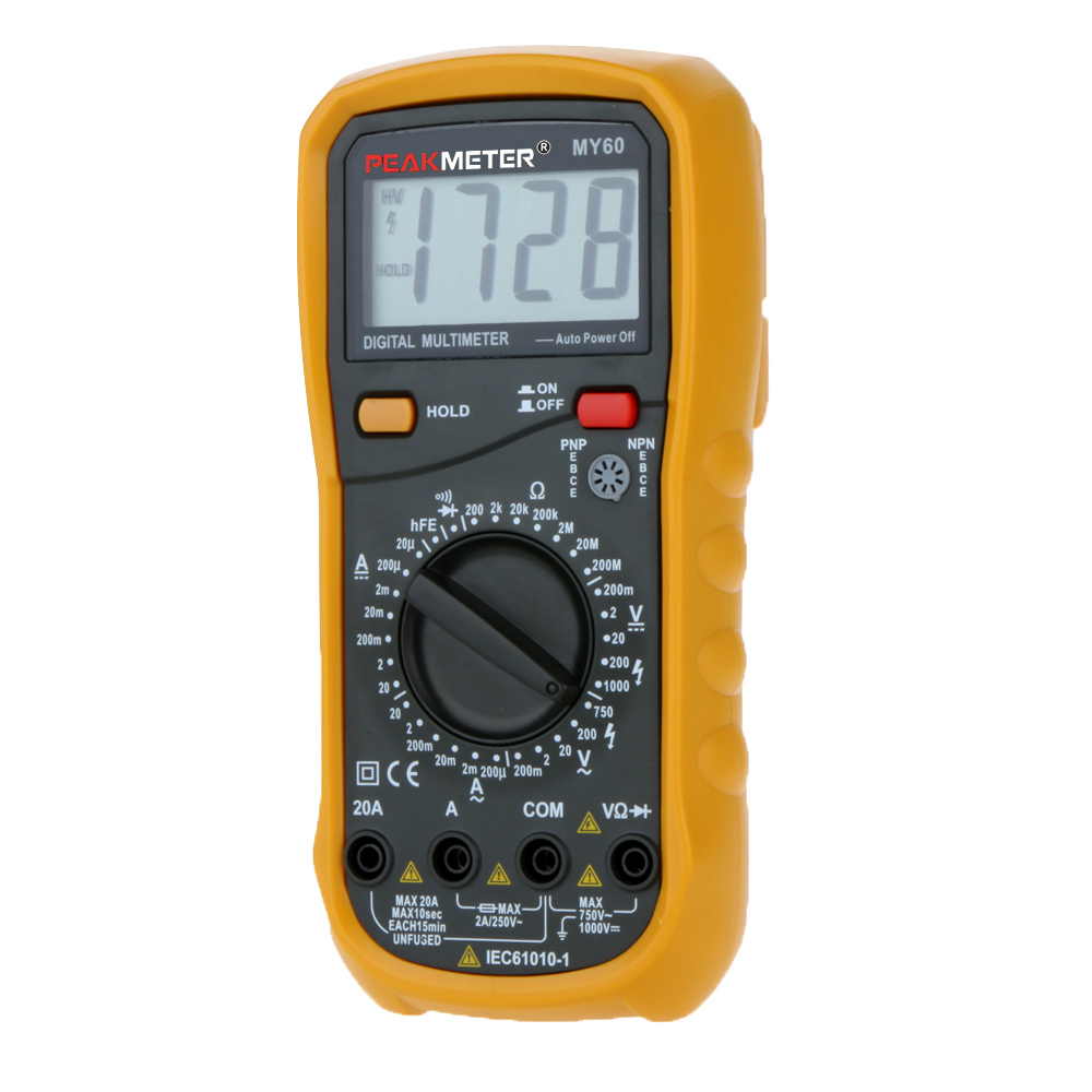 HYELEC MY60 Digital Multimeter AC DC Voltage Current Resistance Tester multimetr multitester medidor dijital multimetre digitale