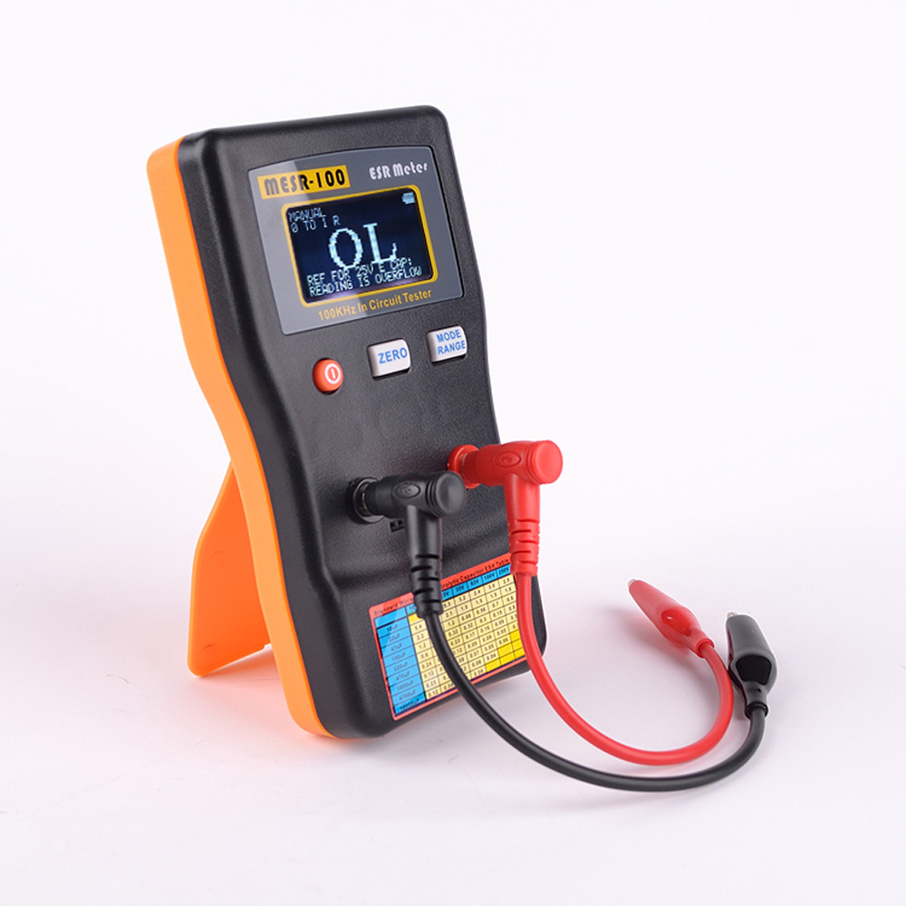 MESR 100 ESR Capacitance Meter Ohm Meter Professional Measuring Capacitance Resistance Capacitor Circuit Tester