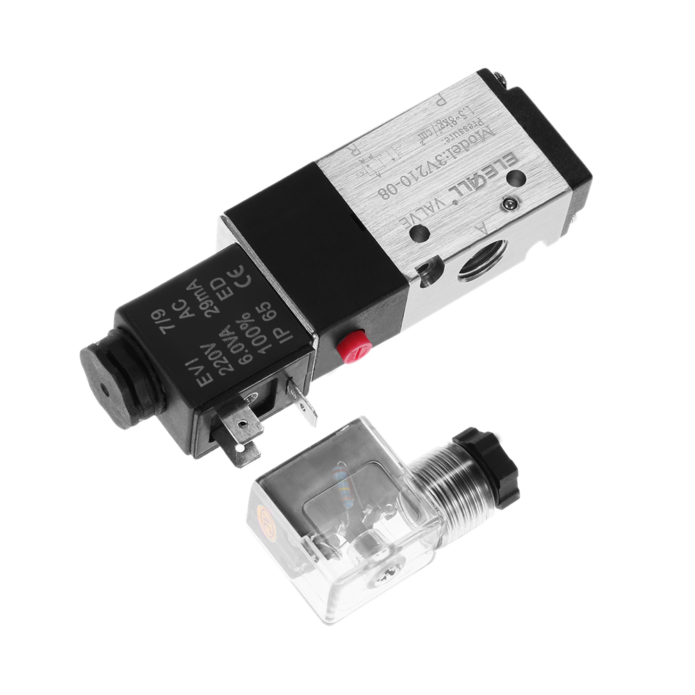 Pneumatic Airtac 1 4 2 Position 3 Way Electromagnetic Air Solenoid Valves AirTAC Pneumatic Control Valve AC 12v 24v 110v 220v