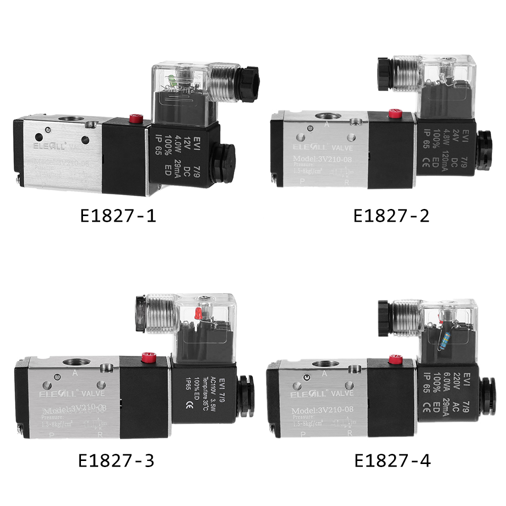 Pneumatic Airtac 1 4 2 Position 3 Way Electromagnetic Air Solenoid Valves AirTAC Pneumatic Control Valve AC 12v 24v 110v 220v