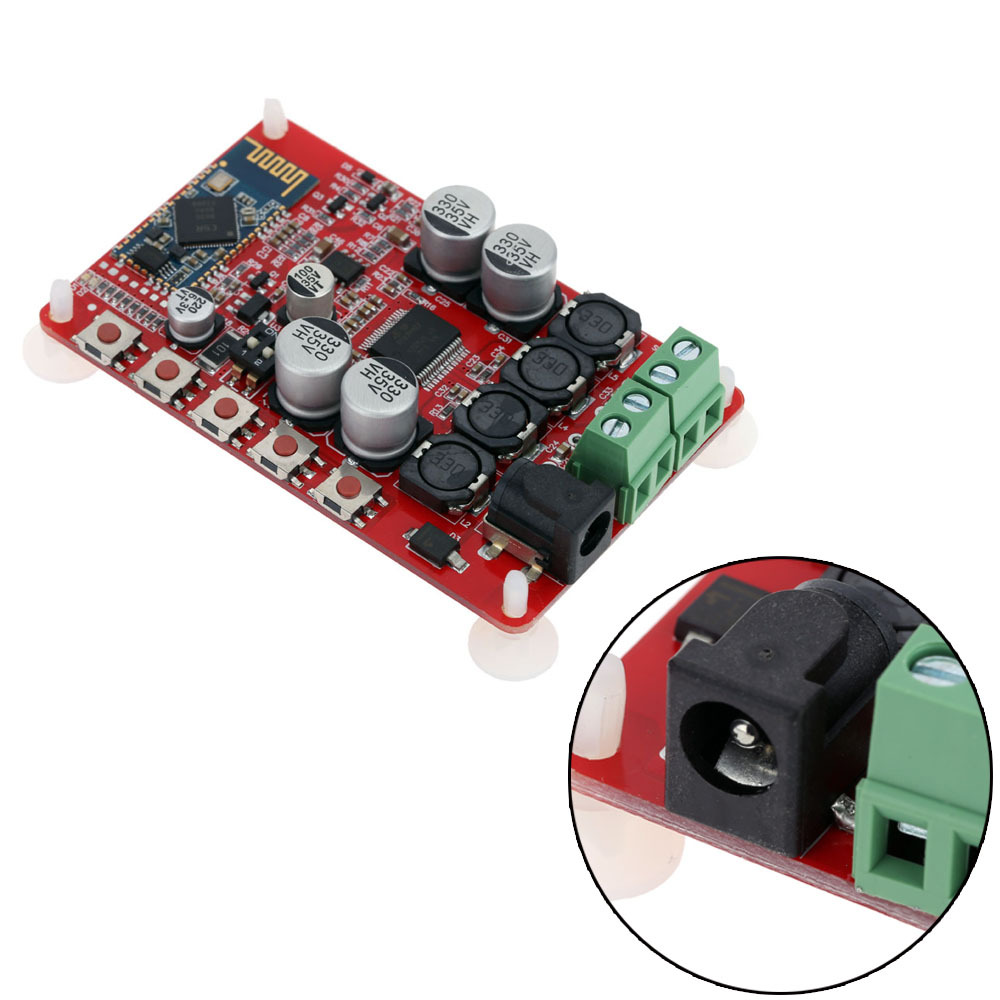 2x25W Bluetooth 4.0 Audio Receiver Amplifier Board Module TDA7492P + Acrylic DIY Case Kit Cover