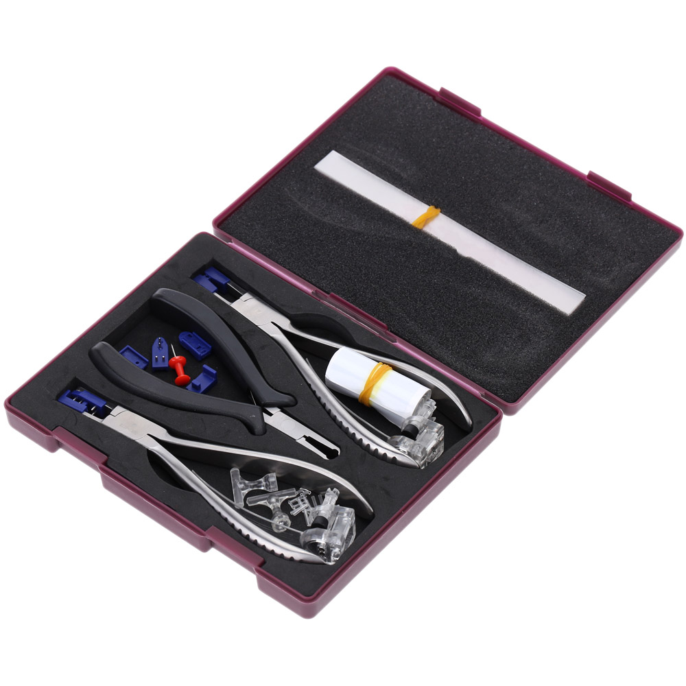 Professional Glasses Repair Tool Glasses Frame Cutting Pressing Plier Set Drilling Holder Repair Tools for Rimless Glasses Frame