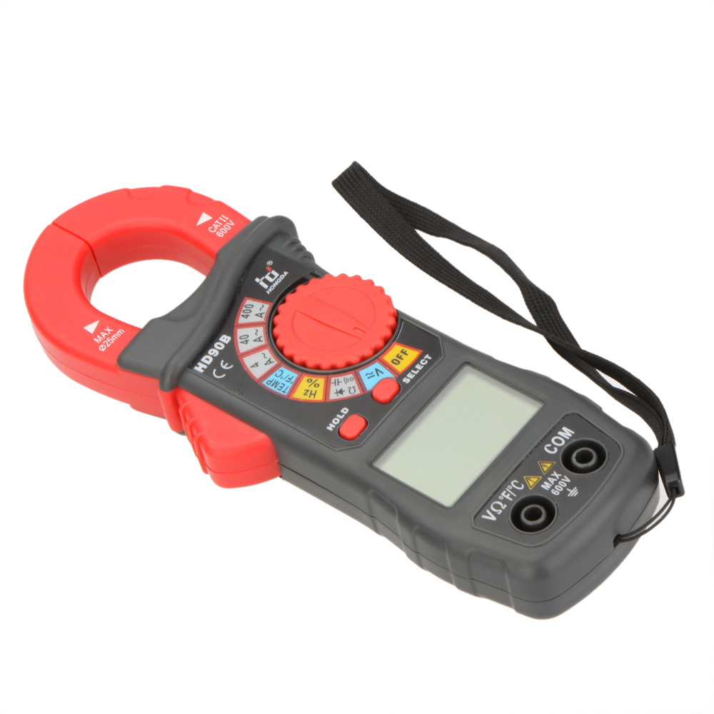 HD HD90B Digital Clamp Meter Auto Range multimeter Amp Volt Ohmmeter current tongs Frequency Capacitance tester Diagnostic tool