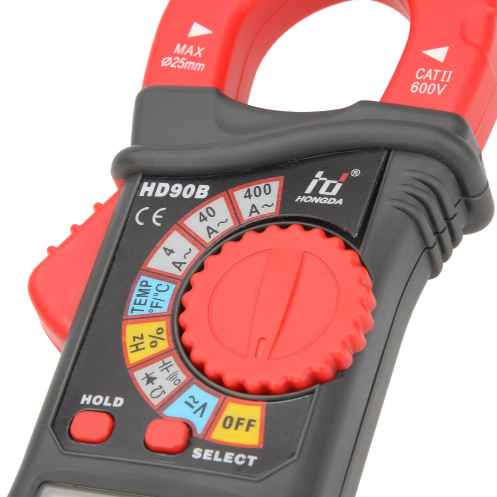 HD HD90B Digital Clamp Meter Auto Range multimeter Amp Volt Ohmmeter current tongs Frequency Capacitance tester Diagnostic tool