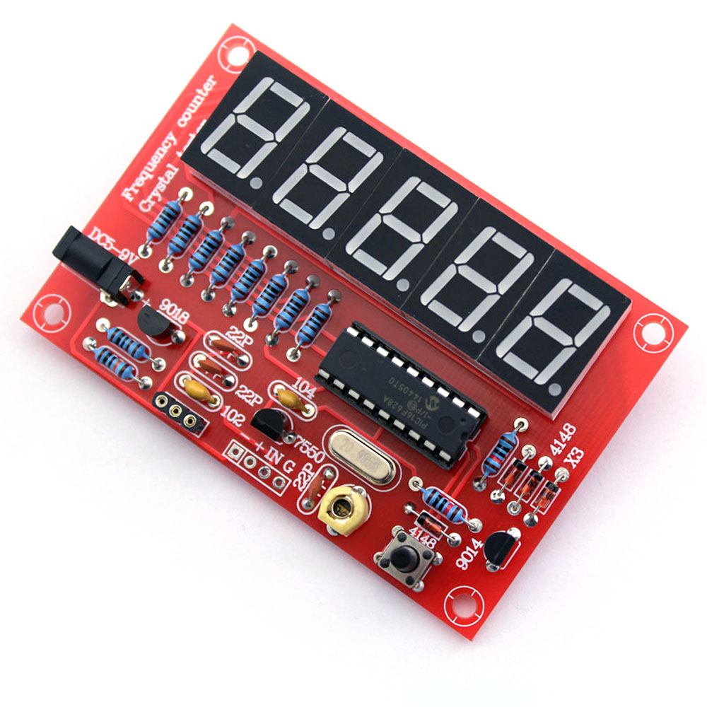 50MHz Crystal Oscillator Frequency Counter Tester DIY frequency meter cymometer Kit 5 Digits Resolution digital frecuencimetro