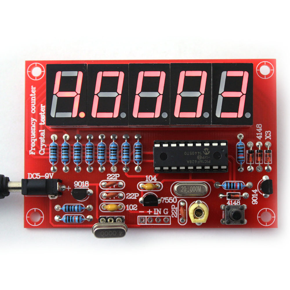 50MHz Crystal Oscillator Frequency Counter Tester DIY frequency meter cymometer Kit 5 Digits Resolution digital frecuencimetro