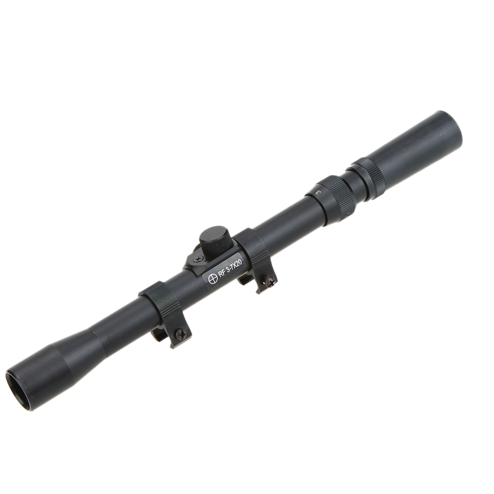 3 7x20 Outdoor Sight Riflescope High Quality Telescopic with Mounts for Hunting monocular telescopio Ideal for target shooting