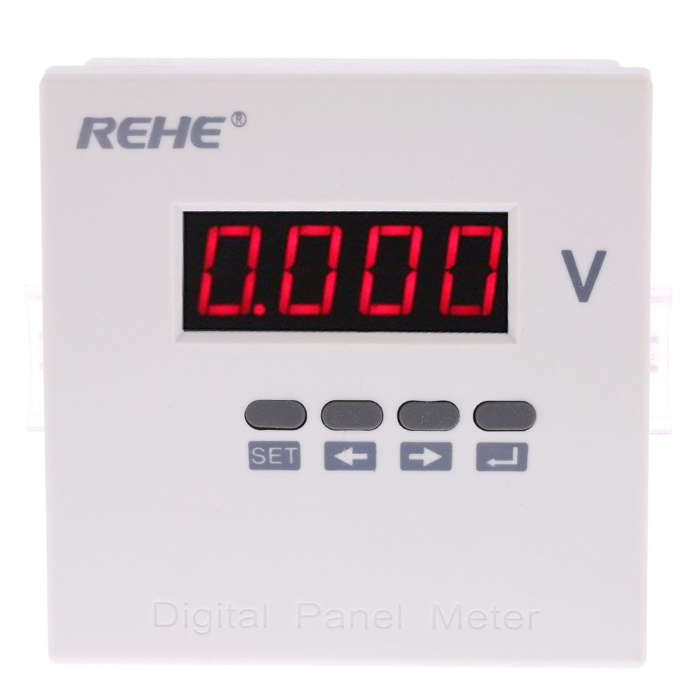 96x96mmDigital Voltmeter Single Phase AC Voltage Panel Meter Voltage Ratio Programmable voltimetro AC DC80V 270V diagnostic tool