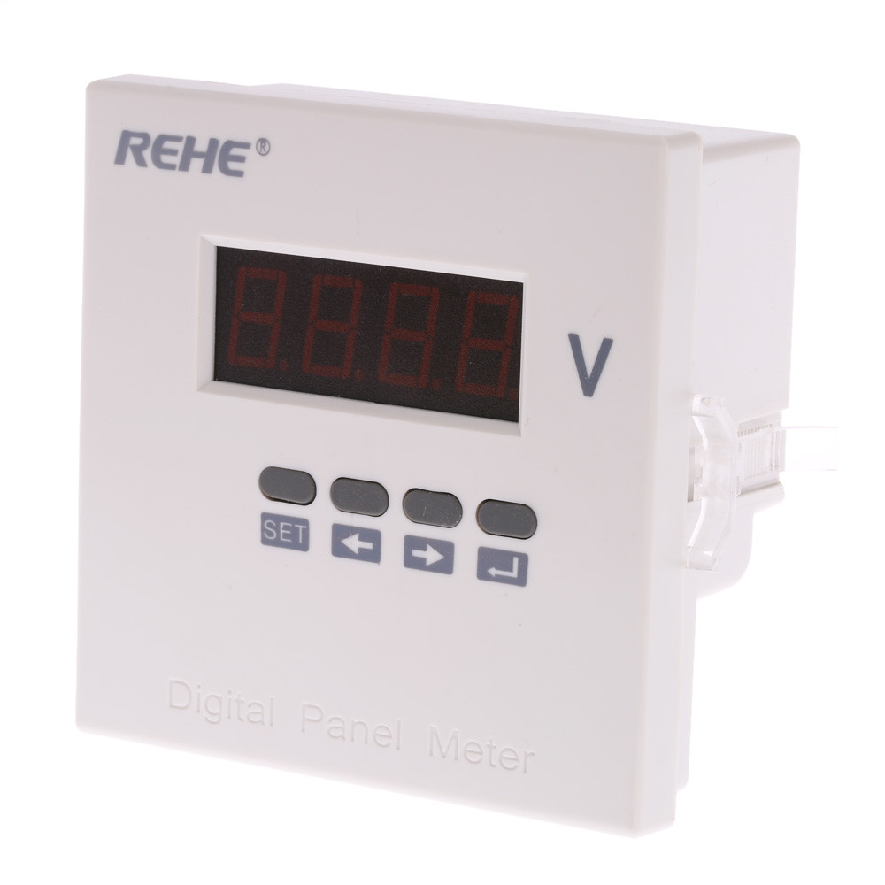 96x96mmDigital Voltmeter Single Phase AC Voltage Panel Meter Voltage Ratio Programmable voltimetro AC DC80V 270V diagnostic tool