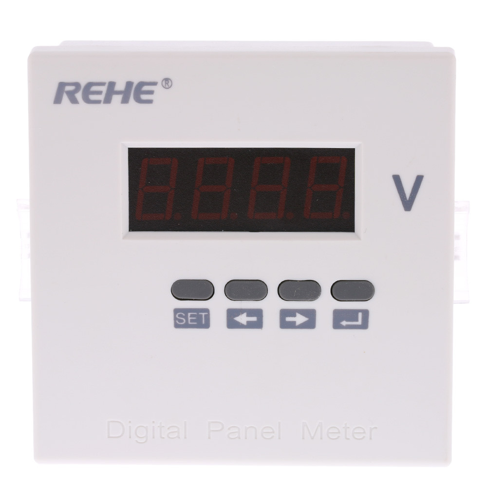 96x96mmDigital Voltmeter Single Phase AC Voltage Panel Meter Voltage Ratio Programmable voltimetro AC DC80V 270V diagnostic tool