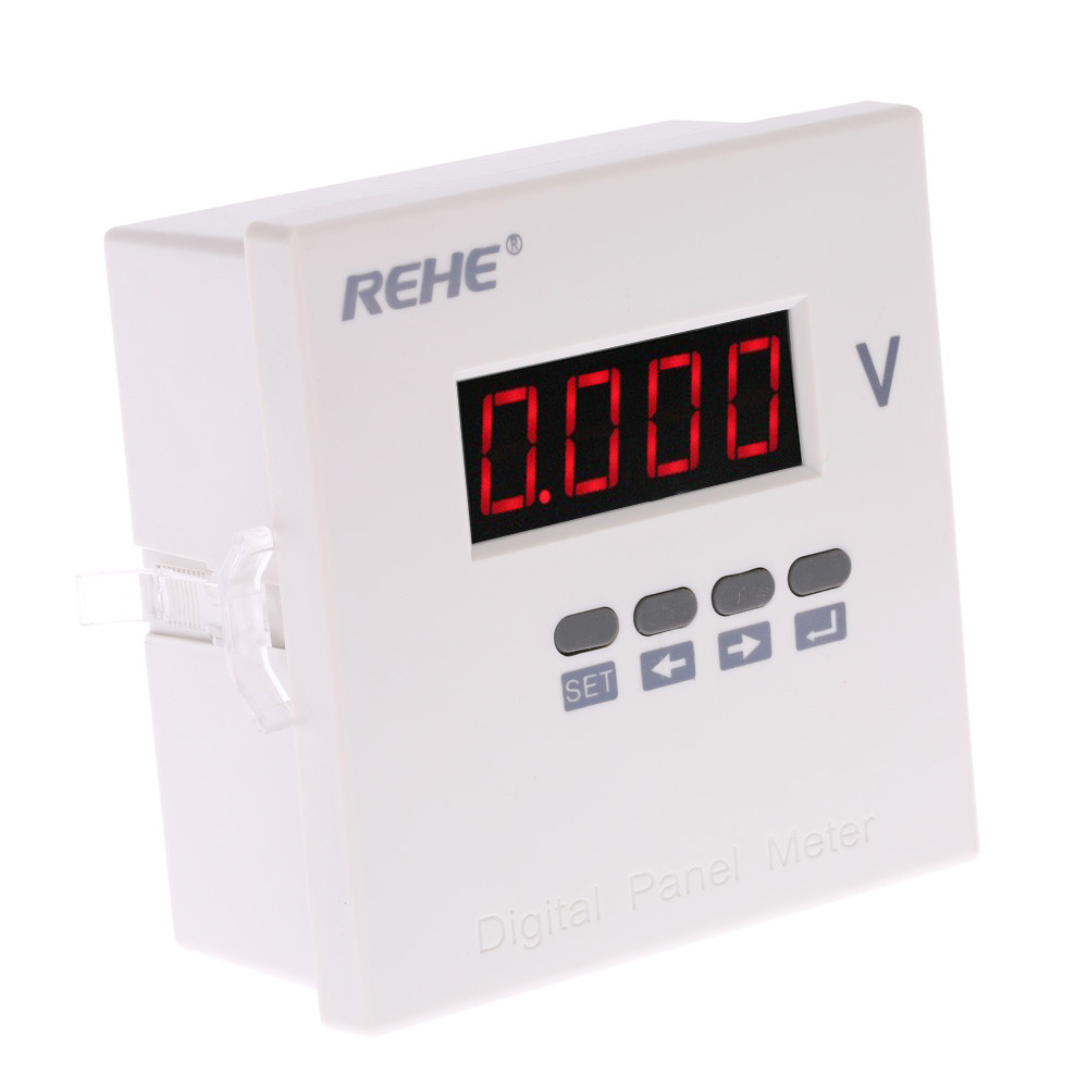 96x96mmDigital Voltmeter Single Phase AC Voltage Panel Meter Voltage Ratio Programmable voltimetro AC DC80V 270V diagnostic tool