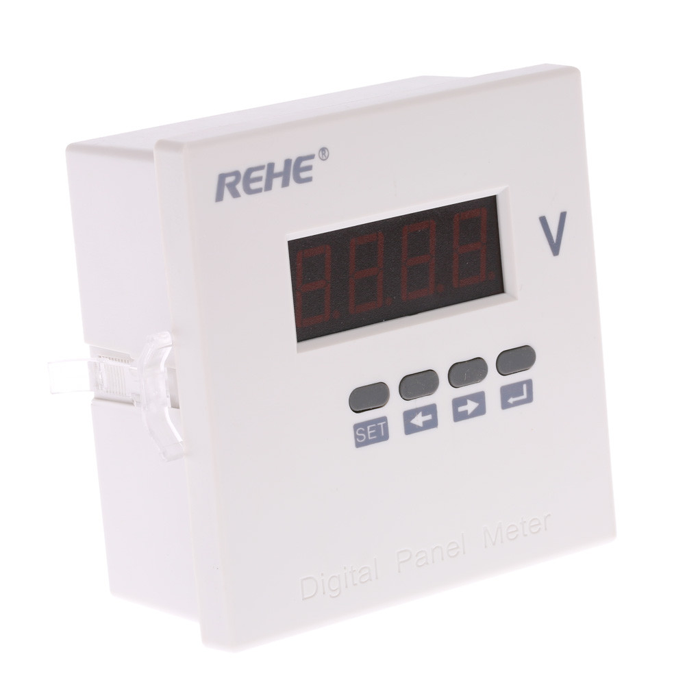 96x96mmDigital Voltmeter Single Phase AC Voltage Panel Meter Voltage Ratio Programmable voltimetro AC DC80V 270V diagnostic tool