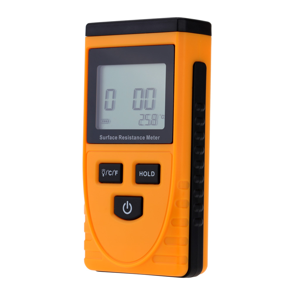 Digital megger insulation tester Handheld Surface Resistance Meter Tester with LCD Display Temperature Measurement Data Holding