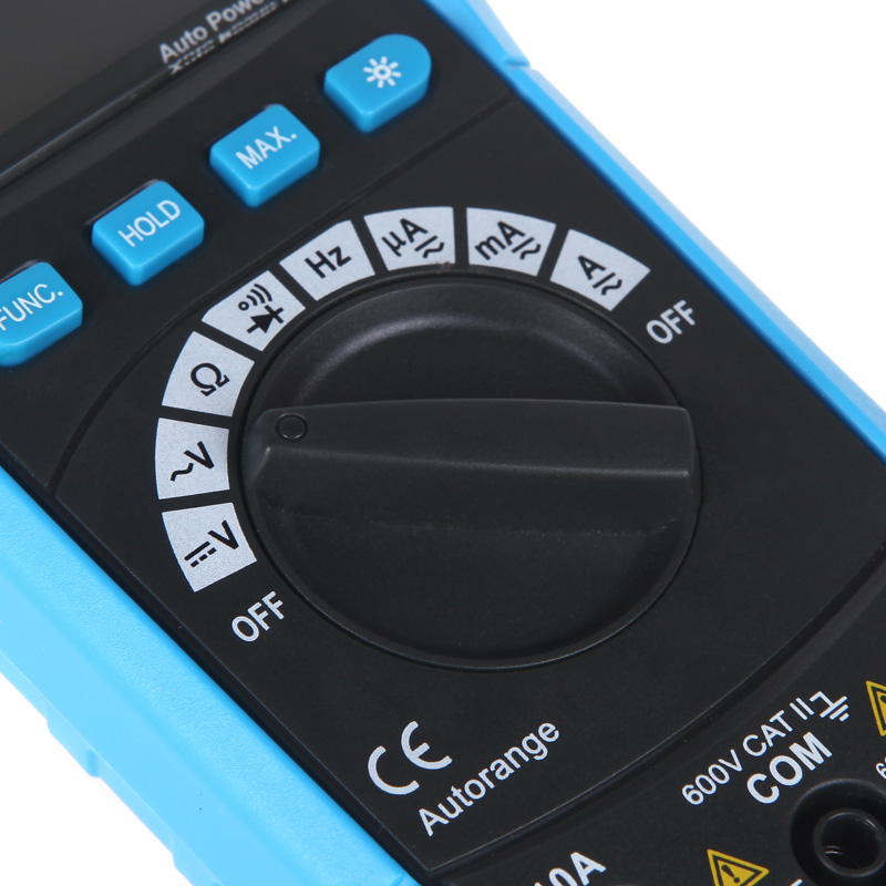 Mini Digital Multimeter DC AC Voltage Current Tongs Resistance Frequency and Diode Tester Auto range Max Data Continuity Check
