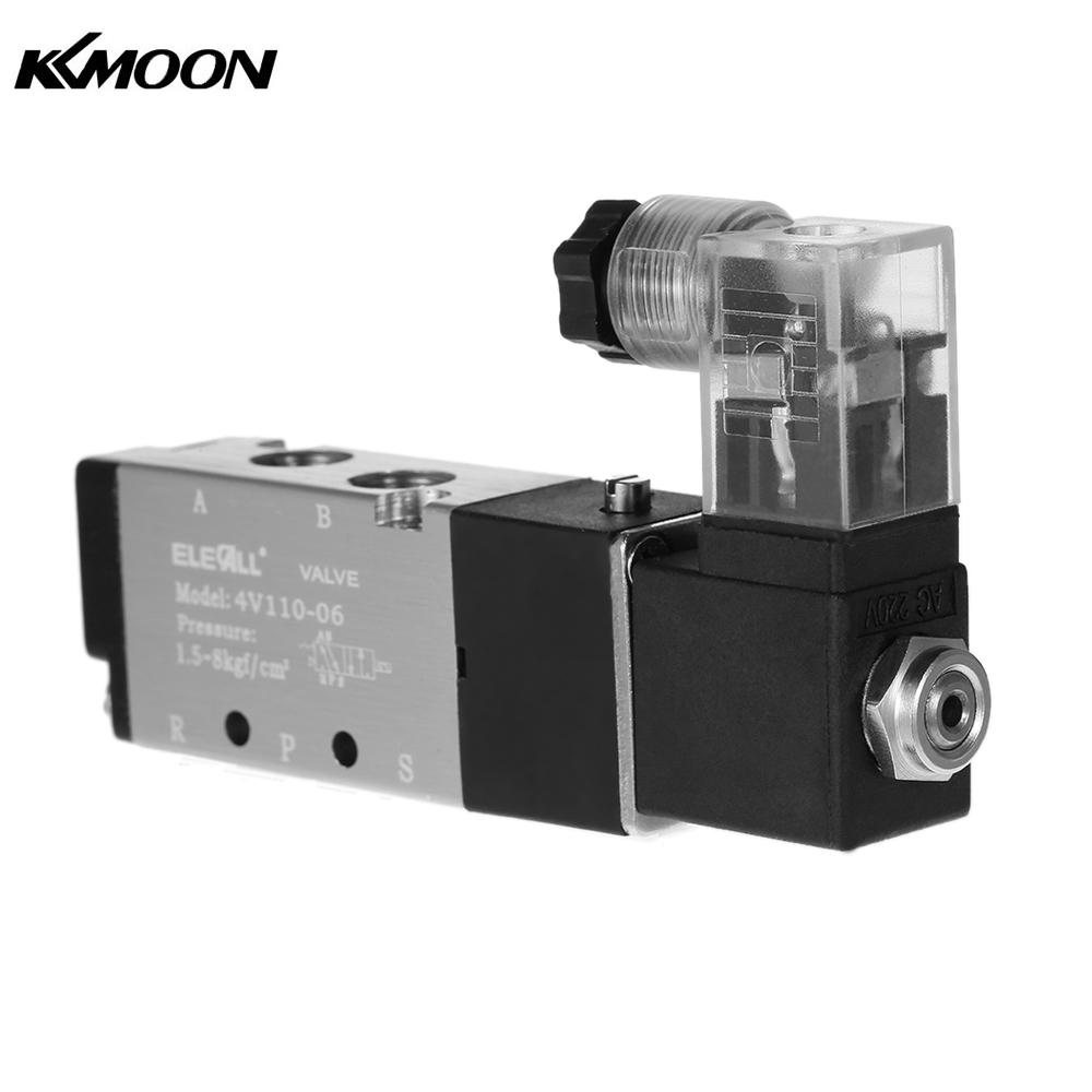 Pneumatic Airtac T1 8 2 Position 5 Way Electromagnetic Air Solenoid Valves AirTAC Pneumatic Control Valve AC 12v 24v 220v