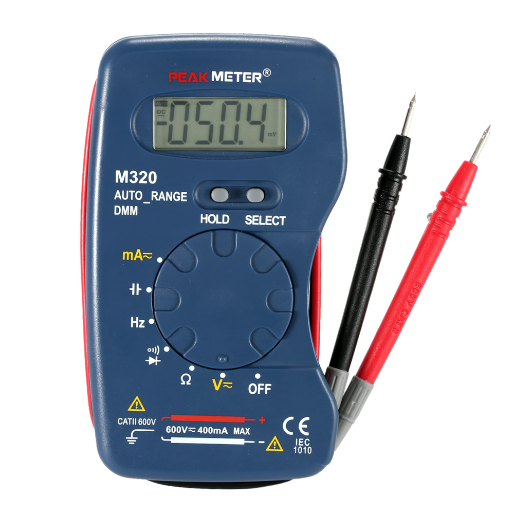 M320 Digital Multimeter AC DC Voltage Current Resistance Diagnostic tool Frequency Capacitance Measurer Diode Continuity Tester