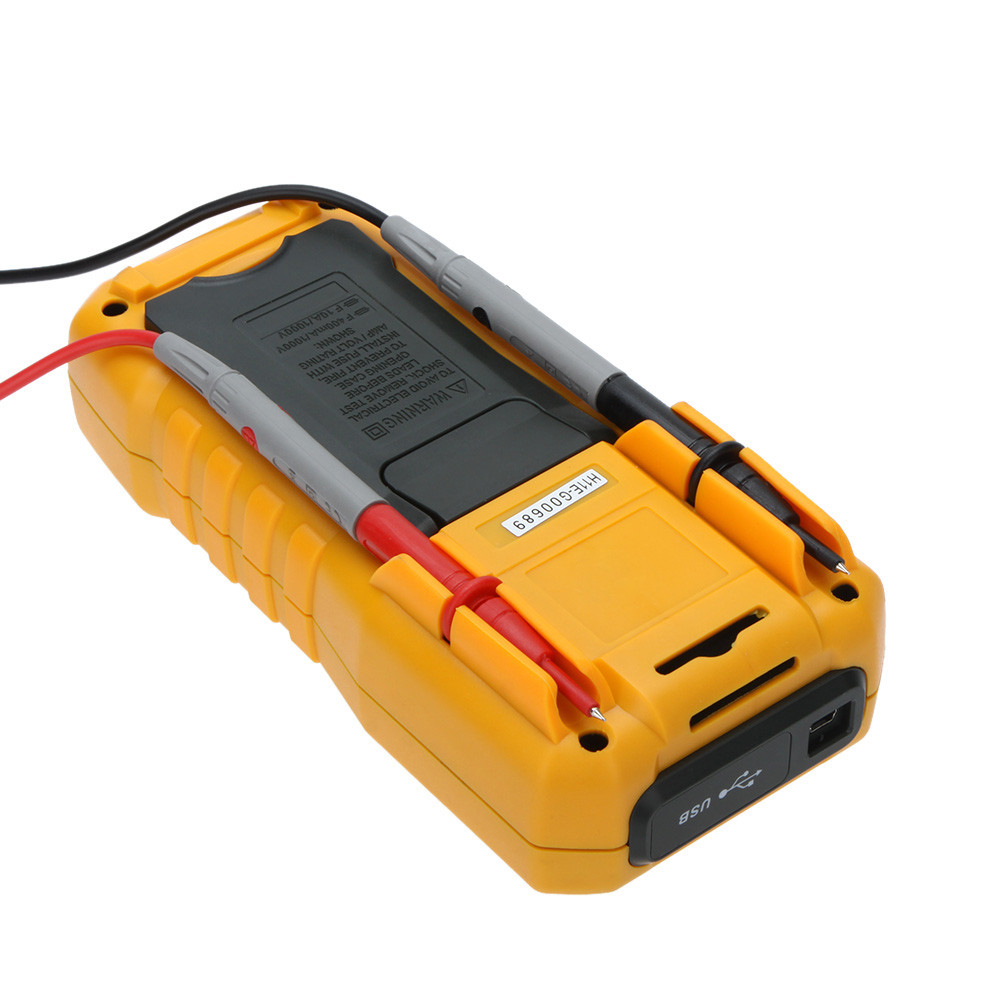 Auto Range Auto Power off Multimeter Voltage Current Capacitance Resistance Frequency Tester with Temperature Test Data Logger