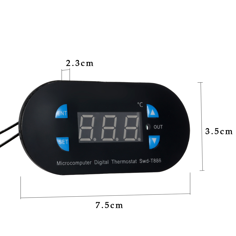 Microcomputer Digital Temperature Controller mini thermal regulator Thermostat Thermometer Heating Control diagnostic tool