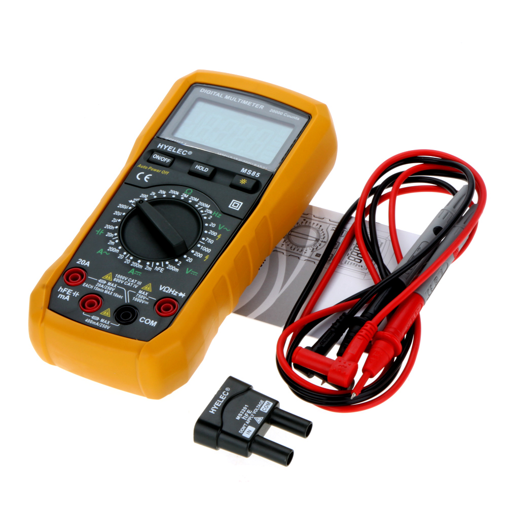 HYELEC Digital Multimeter tester precision multimetro AC DC voltmeter ammeter Quality Capacitance Resistance Diagnostic tool