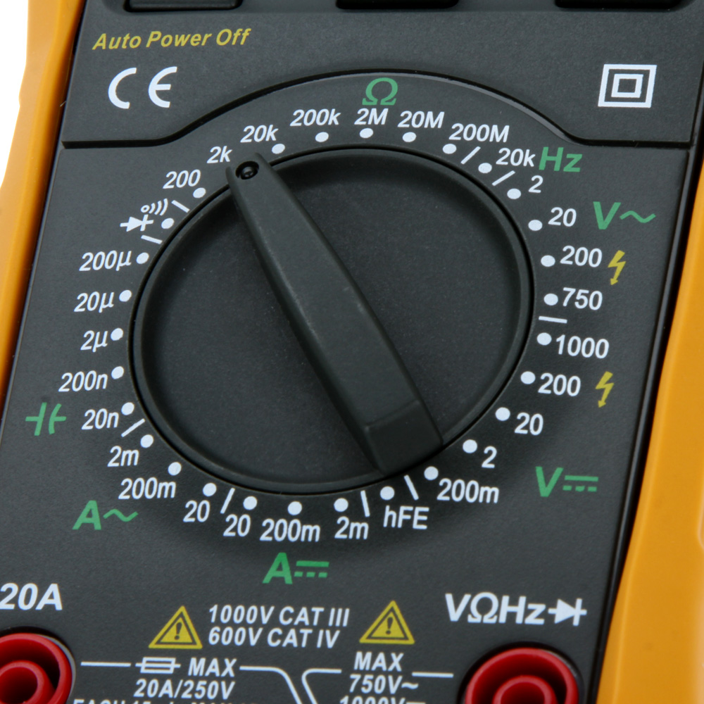 HYELEC Digital Multimeter tester precision multimetro AC DC voltmeter ammeter Quality Capacitance Resistance Diagnostic tool