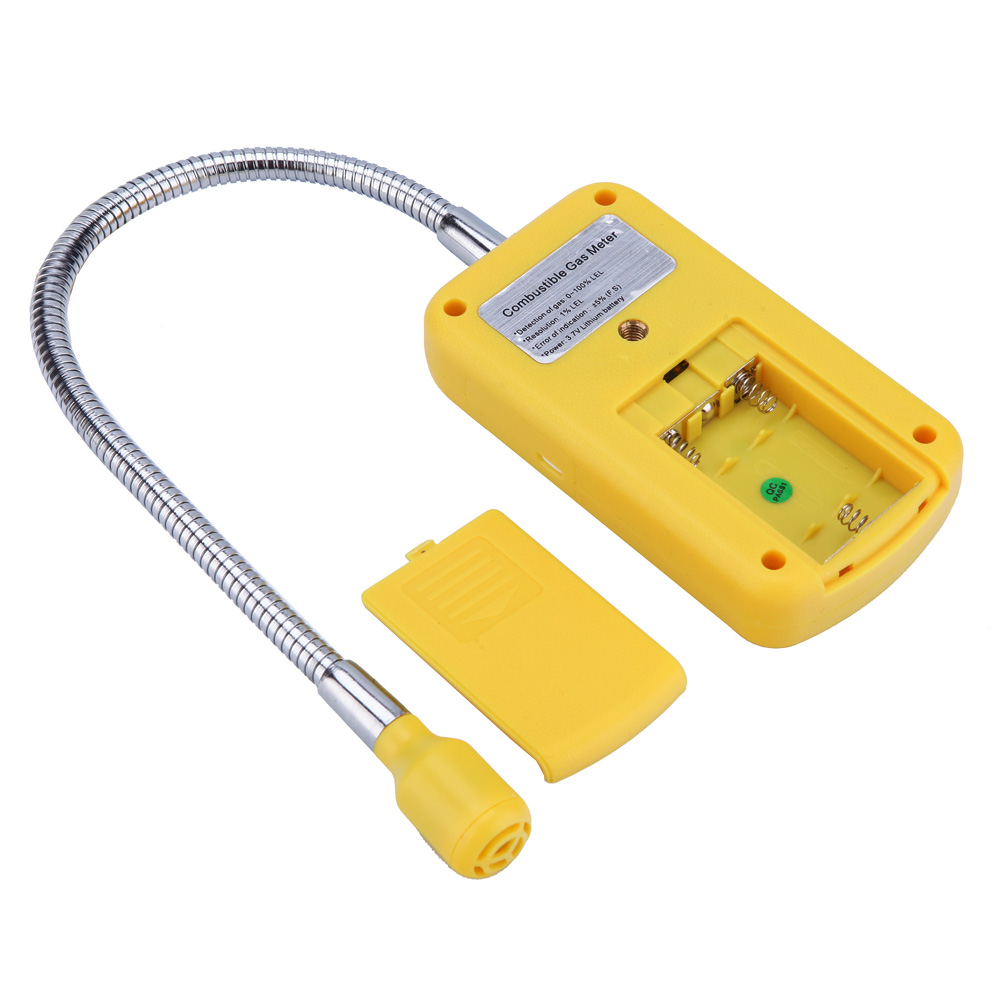 Portable Gas Analyzer Professional Combustible Gas Detector Gas Leak Location Determine Tester with LCD Screen Sound light Alarm