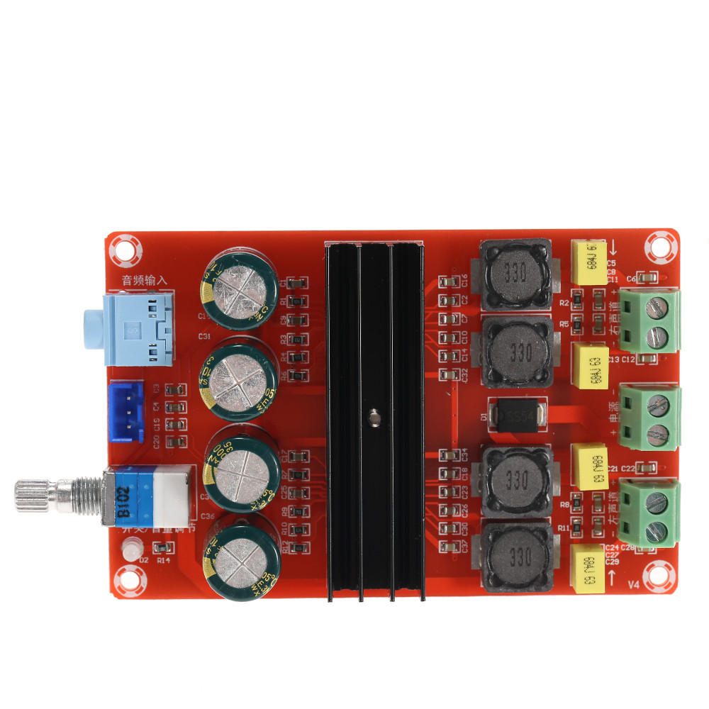 TPA3116 D2 Quality Sound Power Amplifier Board Dual Channel Digital Audio Power Amplifier Board DC12V 24V 2x100W for Arduino