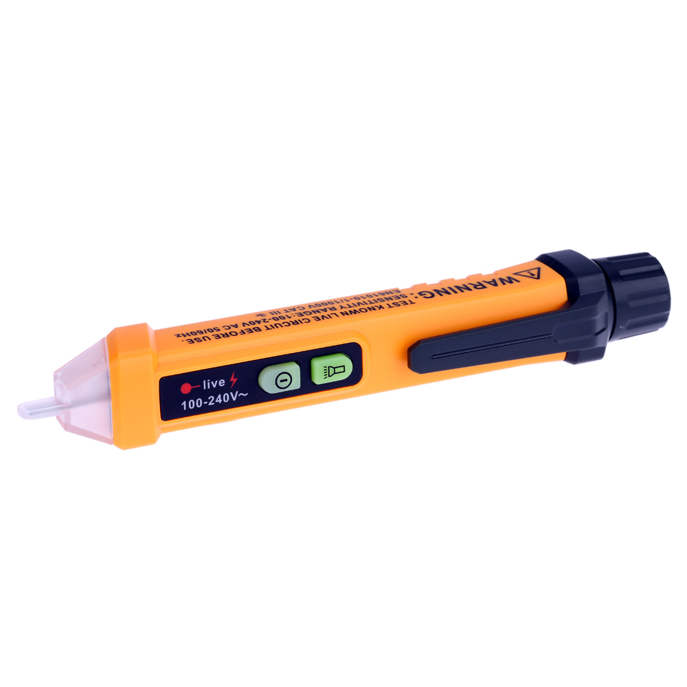 Portable Pen shaped Voltage Tester Voltage diagnostic tool PEAKMETER PM8908A Non contact AC Pen Shaped Detector with Light