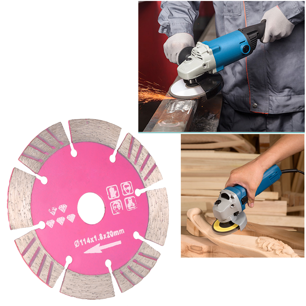 Diamond Saw Blade dremel rotary tool multitool saw blade Wall Cutting For Angle Grinder 114x1.8x20mm 5A Dry Cutting Segmented
