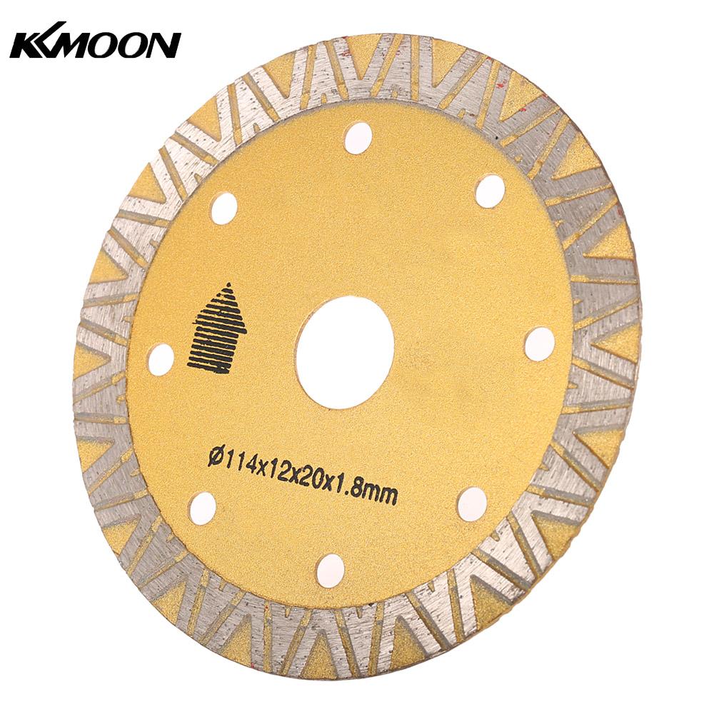 Diamond Saw Blade Angle Grinder Rotary Saw Blades Cutting Discs Mandrel Cutoff Cutter 114x1.8x20mm 5A Dry Cutting Segmented