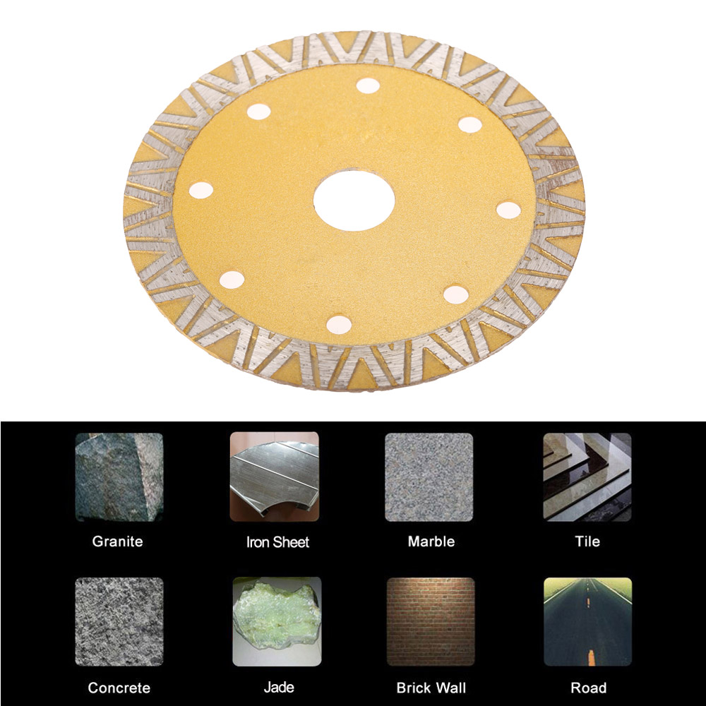 Diamond Saw Blade Angle Grinder Rotary Saw Blades Cutting Discs Mandrel Cutoff Cutter 114x1.8x20mm 5A Dry Cutting Segmented