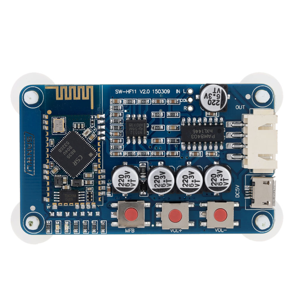 Mini Wireless Power Amplifier Board Bluetooth 4.0 Audio Receiver Board Stereo Digital Amplifier Module USB 5V