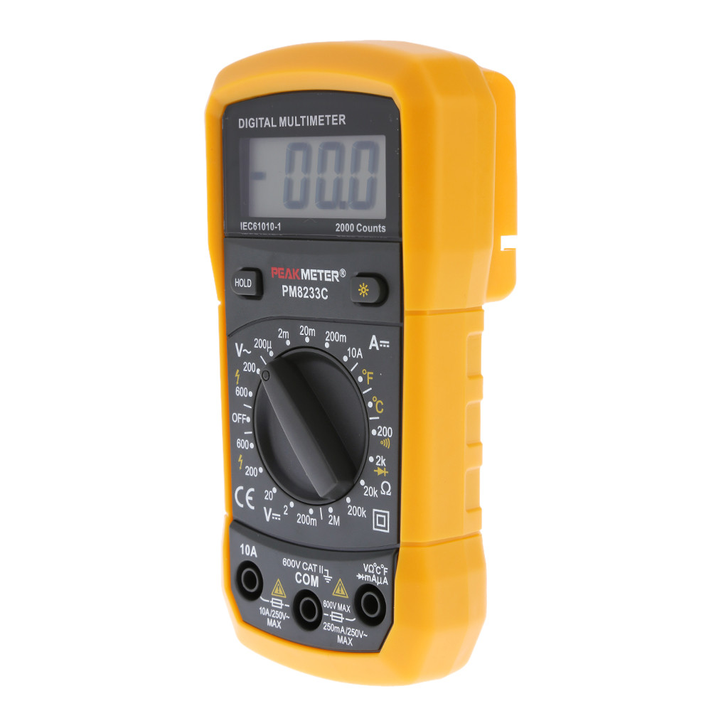HYELEC Multifunction Mini Multimeter Digital Diagnostic tool for Temperature Resistance Current Diode Test with Back Light