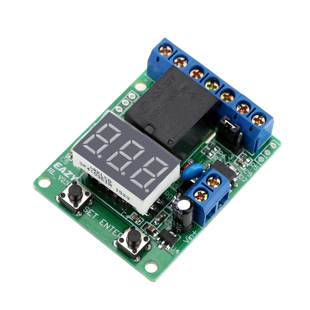 DC 12V Relay Module Voltage Detection Charging Discharge Monitor Test Relay Switch Control Board Module