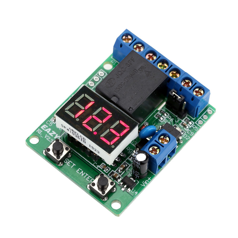 DC 12V Relay Module Voltage Detection Charging Discharge Monitor Test Relay Switch Control Board Module