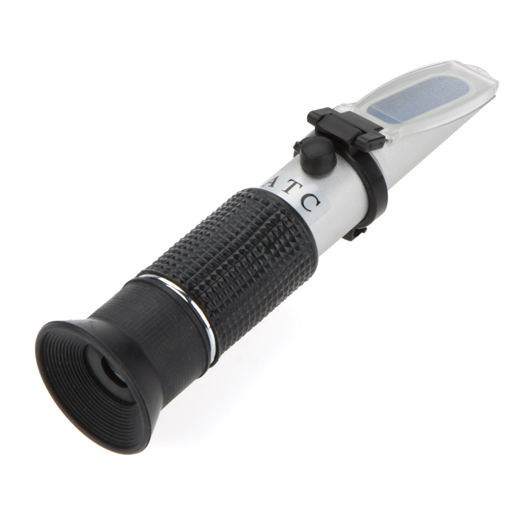 ATC Handheld Honey Sugar Solutions Brix Refractometer Saccharometer Measuring 0 32 Sugar Solutions Diagnostic tool