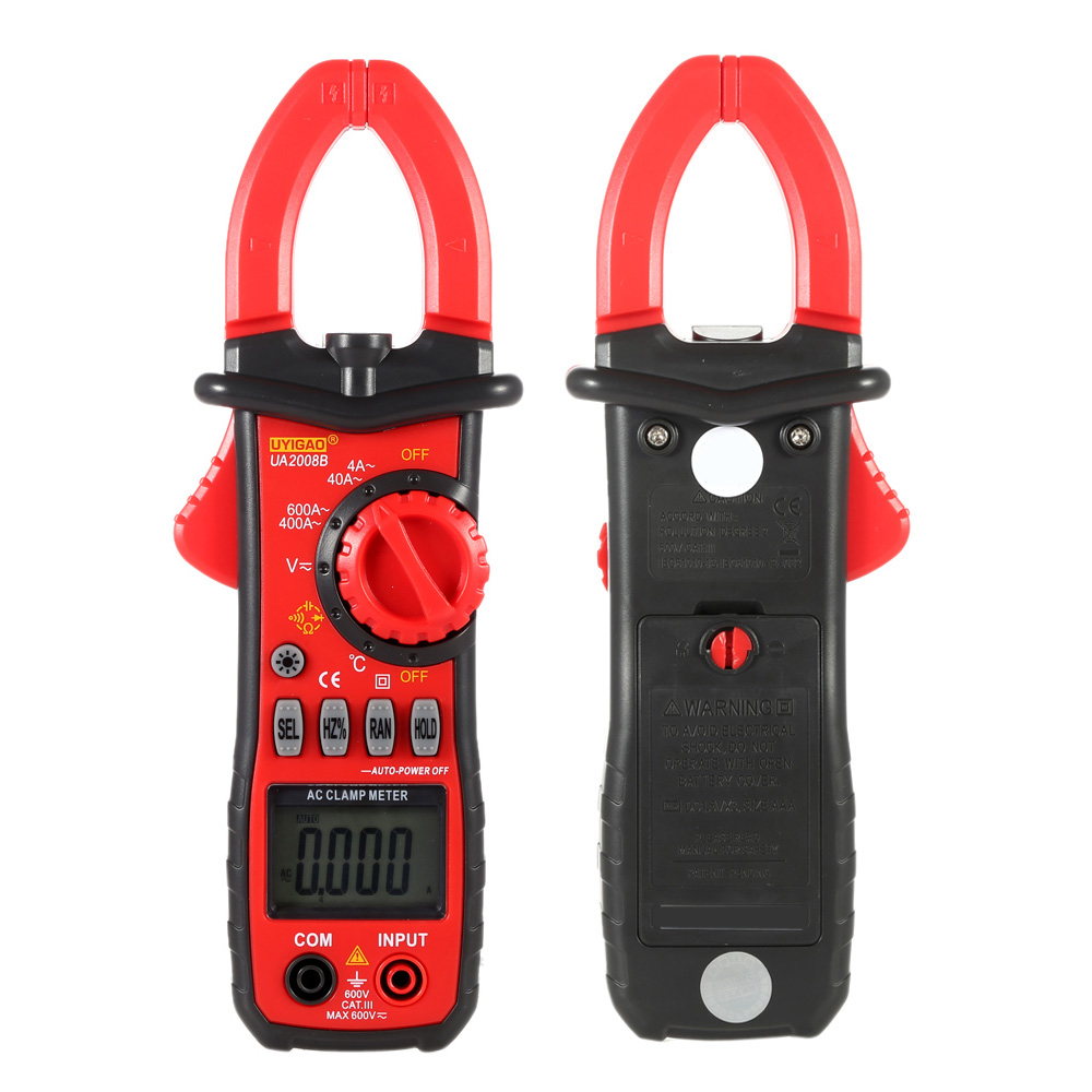 Digital Clamp Meter Diagnostic tool LCD Multimeter DC AC Voltage AC Current Resistance Temperature Frequency Duty Ratio Measurer