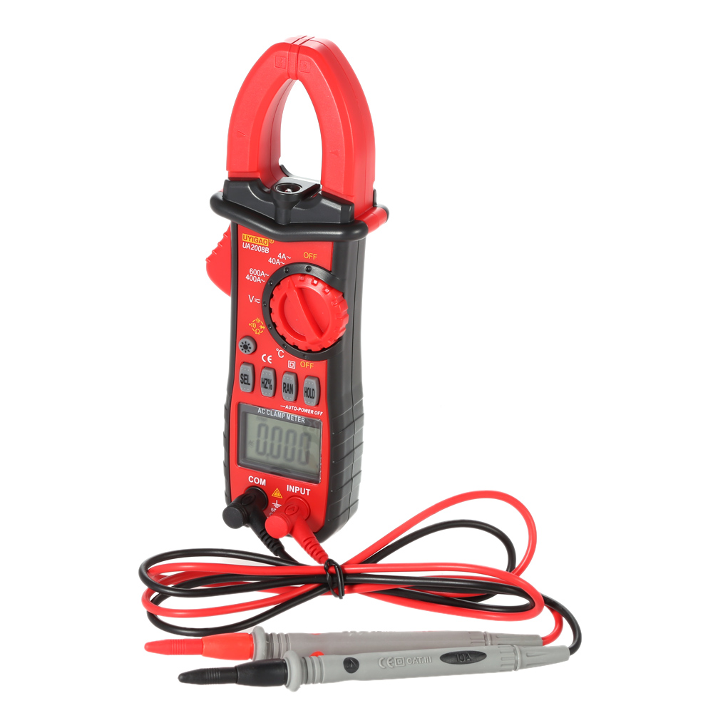 Digital Clamp Meter Diagnostic tool LCD Multimeter DC AC Voltage AC Current Resistance Temperature Frequency Duty Ratio Measurer