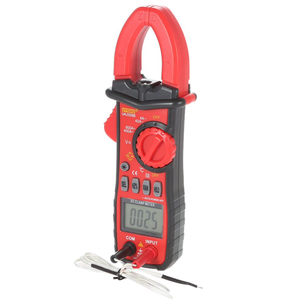 Digital Clamp Meter Diagnostic tool LCD Multimeter DC AC Voltage AC Current Resistance Temperature Frequency Duty Ratio Measurer