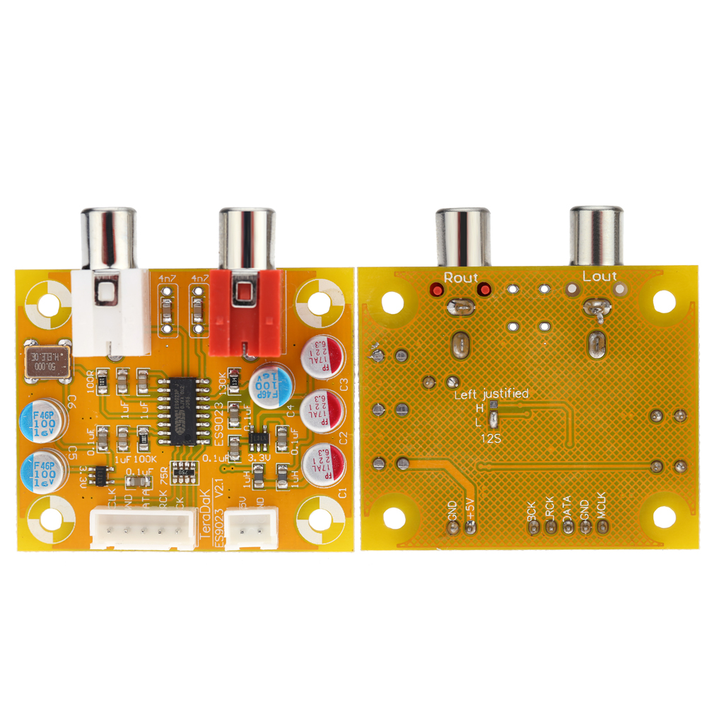 DAC Sabre ES9023 Analog I2S 24 Bit 192 KHz Decoder Board Mode Conversion stereo sound frequency mode conversion chip