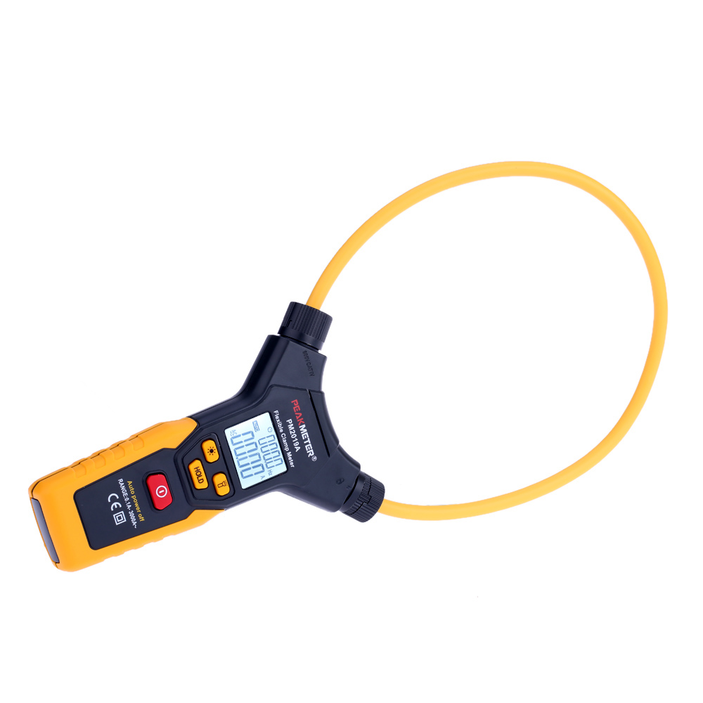 PEAKMETER LCD Multimeter Digital Flexible Clamp MeterAC Current tongs diagnostic tool pinza amperimetrica amperimetro PM2019A